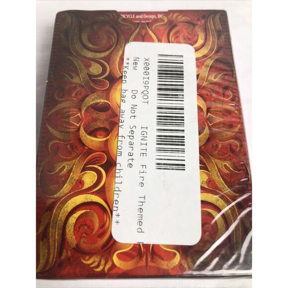 Ellusionist Ignite Red Deck Playing Cards 2014 Sealed Fire Theme Magic - Picture 2 of 8